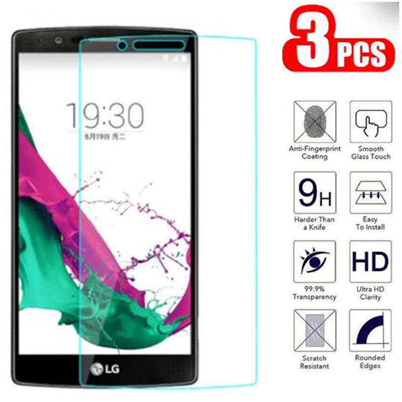 3 ชิ้นสําหรับ lg g4 H815 H818 H810 LGG4 ป้องกันกระจกโทรศัพท์ป้องกันหน้าจอบน LG g4 LG G 4 F500 VS999 
