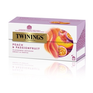 Twinings Peach &amp; Passion Fruit Tea ชาทไวนิงส์ พีช&amp;แพชชั่น ฟรุ้ต