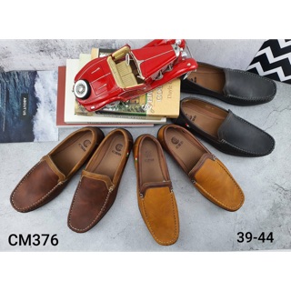 ราคารองเท้าหนังลำลองผู้ชาย CM376  มี3 สี น้ำตาล ดำ แทน ไซส์ 39-44