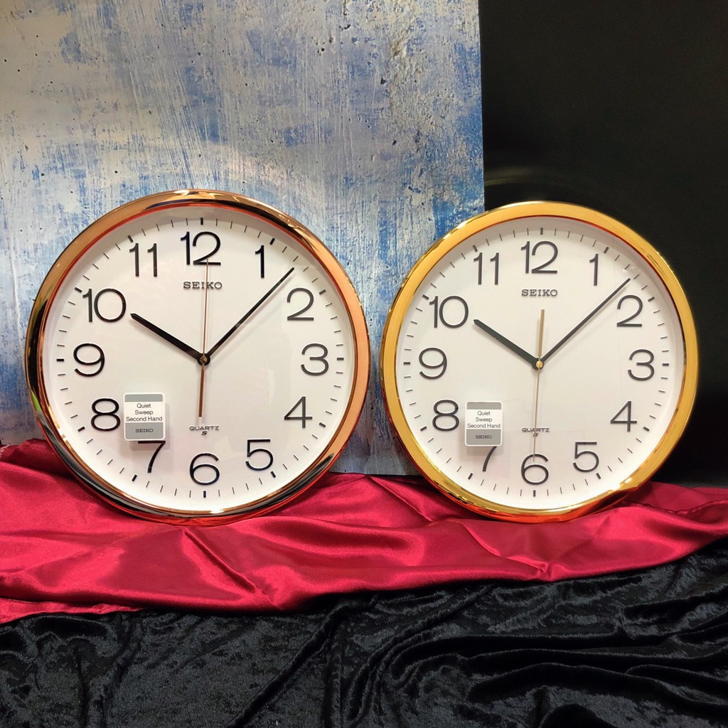 นาฬิกาติดผนัง นาฬิกาปลุก SEIKO นาฬิกาแขวน ไชโก้ แท้  รุ่น PQA041 16 นิ้ว นาฬิกาแขวน ติดผนัง seiko  รุ่น PQA041G PQA041S