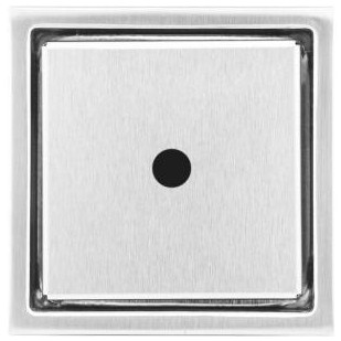 ตะแกรงกันกลิ่นสแตนเลส ทรงเหลี่ยม หน้าเรียบ VRH FUVHU-F002AS 2.5"