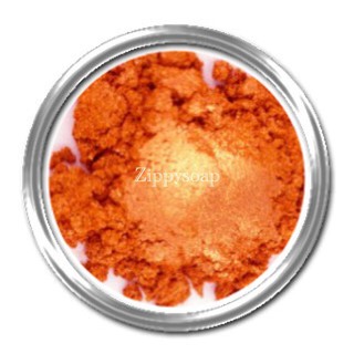 Mica สีแดงอ่อนอมส้ม Orange Red 30g Lip grade  000251 สินค้าเป็นวัตถุดิบเครื่องสำอางค์