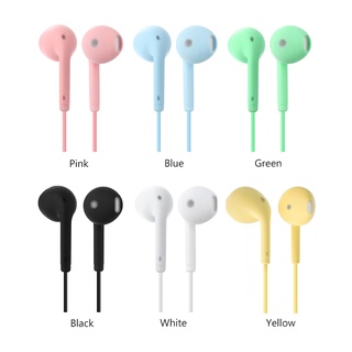 In-Ear หูฟังอินเอียร์ แบบมีสาย กีฬาหูฟังแบบมีสาย Super Bass 3.5 มม. สำหรับเล่นกีฬา ควบคุมสายสนทนา ไมโครโฟนชัด