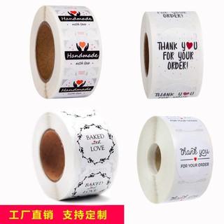 🔥พร้อมส่ง🔥 18 ลาย ไอเท็มเด็ดของแม่ค้าทุกท่าน สติ้กเกอร์ สำเร็จรูป THANK YOU  สำหรับติดแพ้ตเก้จต่างๆ