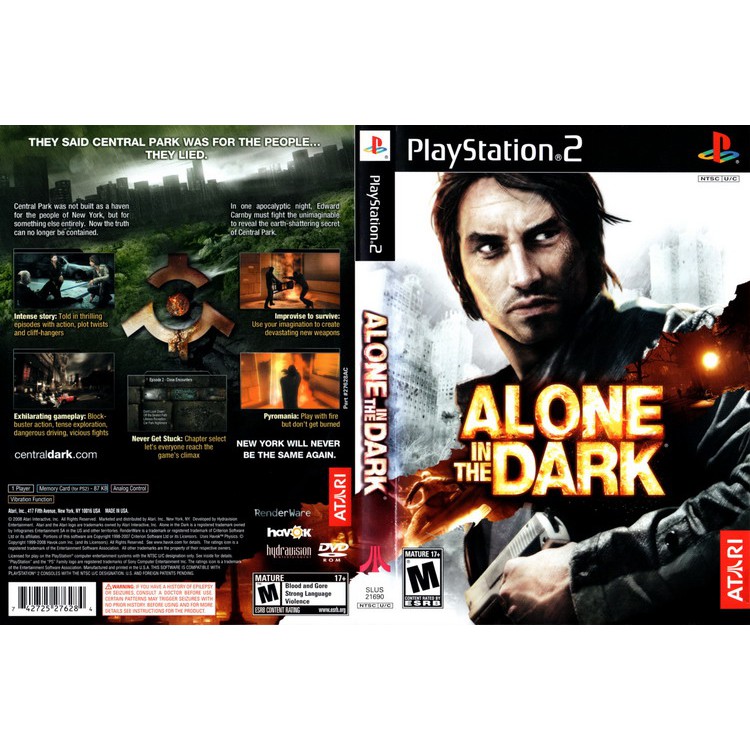 ALONE IN THE DARK 2008 [PS2 US : DVD5 1 Disc]