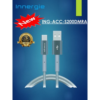 Innergie MagiCable สาย USB-C เป็น USB-A 2 ม. สีเทา (ING-ACC-S200DMRA)