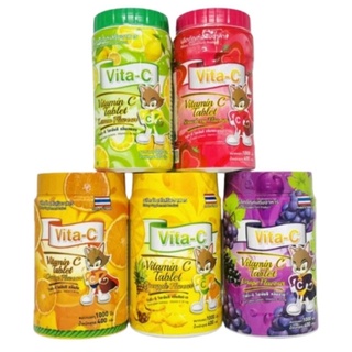 Vita-C วิตามินซีอม 25 มก. 1000 เม็ด มี 6 รสให้เลือก