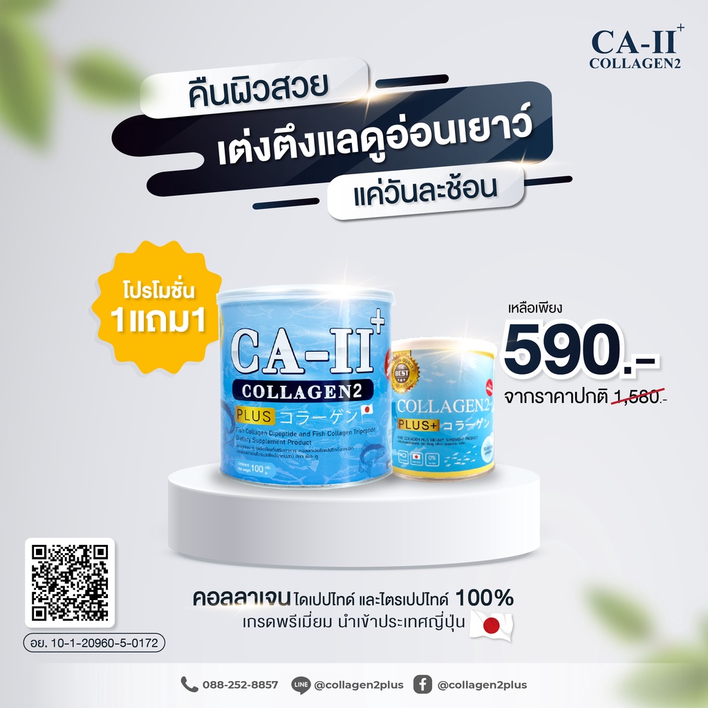 คอลลาเจน ไดเปปไทด์ & ไตรเปปไทด์ CA-2