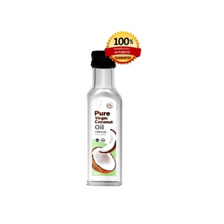 น้ำมะพร้าวสกัดเย็น Pure Virgin เพียวเวอร์จิ้น แพ็คเกจใหม่ Organic 100% ของแท้ 250 ml. 1 ขวด