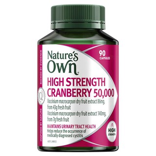 Natures Own สูตร High Strength Cranberry 50000mg