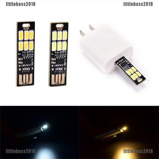 (lib) โคมไฟ led 6 ดวง ขนาดเล็ก ชาร์จสาย usb แบบพกพา หรี่แสงได้ สีขาว สําหรับแล็ปท็อป (ol)