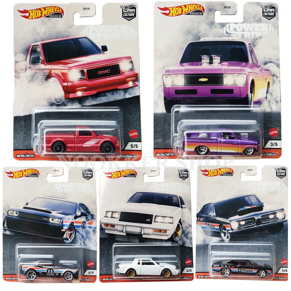 Hotwheels ชุดรถกระบะ GMC ครบชุด 5คัน ลิขสิทธิ์แท้ ล้อยาง (956T) hw HOT WHEELS POWER TRIP ราคา ถูกที่สุด ดีลบีเคเค