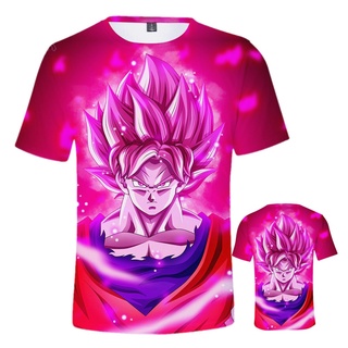 เสื้อยืดกีฬาแขนสั้น Dragon Ball Z Goku Broly สำหรับบุรุษและวัยรุ่น