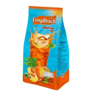 ลองบีช ผงชาอเมริกัน ชาพีช ขนาด 900 กรัม LongBeach American Iced Tea - Peach Tea size 900g.