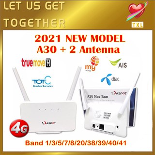 ใหม่ A30 4G Hotspot Modem พร้อมเสาอากาศแบบพกพา CPE Lte Wifi Router &amp; Wan/Lan Port