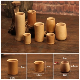 Carved Natural Bamboo Water Cup, Japanese Style, For Tea, Beer, Coffee, Drinking Juice, Handmade