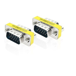 15 ขา VGA SVGA HD15 เพศ CHANGER Coupler ตัวแปลงอะแดปเตอร์ชาย Jul13 Professional ราคาโรงงาน Drop Shipping (2 ชิ้น)