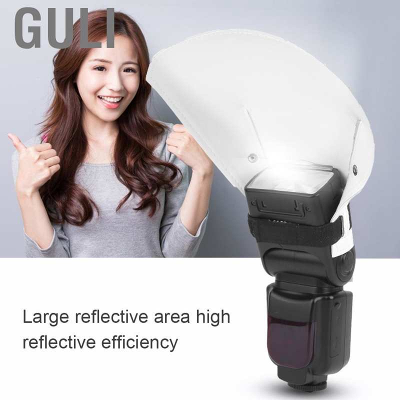 Guli แบบพกพา Universal Arc-shape กล้องแสงแฟลช Diffuser Reflector Speedlite Softbox