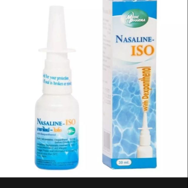 พ่นจมูก Nasaline spray 30 ml.   สำหรับพ่นจมูก 30 มล.  ลดเคืองจมูก จากโรคไซนัสอักเสบโรคภูมิแพ้โรค บรรเทาอาการจมูกแห้ง
