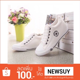 ฮิตสุดๆ!! [CODEลดราคา:bamm] ผ้าใบหุ้มส้น Sneaker style รุ่นขายดีสุด!!