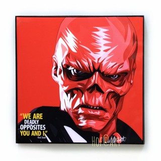 Red Skull เรด สกัลล์ คู่ปรับ Captain America มาร์เวล Marvel รูปภาพ​ติด​ผนัง ​pop​ art กรอบรูป แต่งบ้าน ของขวัญ