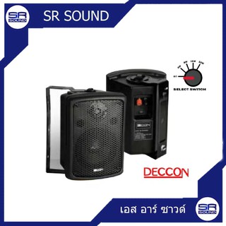 DECCON  PV8T (MAX8) ตู้ลำโพง 8นิ้ว มีลายน์ ราคาต่อ 1 คู่ 2 ใบ