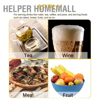 Helper Homemall ถาดไม้ทรงสี่เหลี่ยมผืนผ้าสําหรับวางอาหารขนมขบเคี้ยว