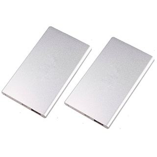 แบท สำรองมือถือ Power Bank รุ่น Mini Slim 24,000 mAh แพ็คคู่ (Silver)