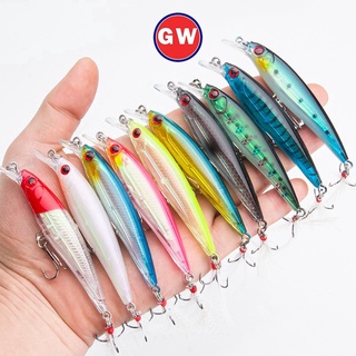 รอกตีเหยื่อปลอม ตกปลา Sinking Minnow ตะขอ CrankBait เหยื่อปลา อุปกรณ์ตกปลา Plastic Bait CrankSet เหยื่อตกปลาช่อน เหยื่อตกปลา เหยื่อตกปลานิล เหยื่อปลอม 7g/9cm เหยื่อปลอมตกปลา เหยือตกปลา