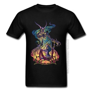 เสื้อยืดผ้าฝ้ายเสื้อยืด ผ้าฝ้าย 100% พิมพ์ลายการ์ตูน Summoning Spirits สําหรับผู้ชายL XL  XXL 3XL