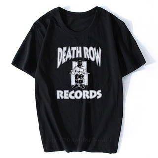 เสื้อยืดแขนสั้นผ้าฝ้ายสีดําพิมพ์ Death Row Records Tupac 2Pac Dre สําหรับผู้ชาย เสื้อยืด 2021