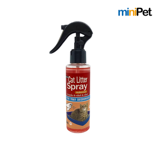 Minipet (มินิเพ็ท) สเปรย์ดับกลิ่นทรายแมว Cat Litter Spray กลิ่นราส บรรจุ 120 มล.