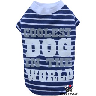 Pet clothes-Doggydolly  เสื้อยืด ชุดหมาอ้วน  เฟร้น ปั๊ก บีเกิ้ล บลูด็อก เสื้อผ้าสุนัข เสื้อหมา หมาอวบ  FP-T280