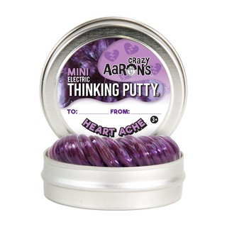 Crazy Aarons Thinking Putty รุ่นพิเศษเฉพาะวาเลนไทน์ รุ่น electric - Heart Ache สีม่วง ขนาด 2 นิ้ว