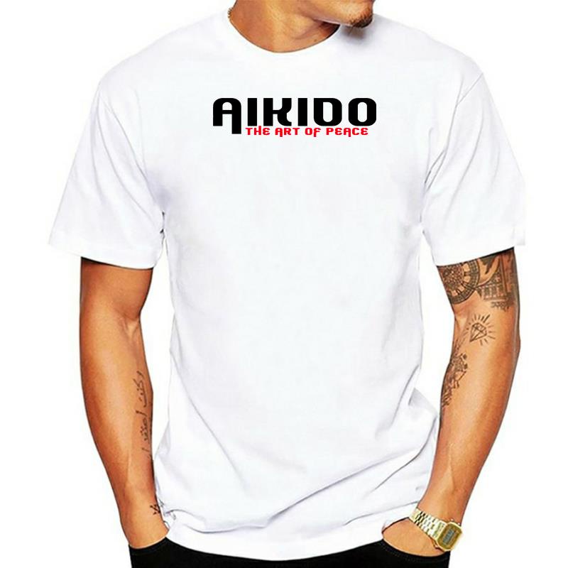 Aikido Mmaศิลปะการต่อสู้Gamer Mens White Men 2022 ฤดูร้อนรอบคอชายเสื้อTฤดูร้อนเสื้อผ้าที่มีชื่อเสียง
