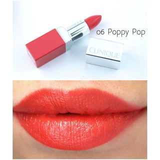 Clinique Pop Lip Colour and Primer ขนาดปกติ 3.9 g #06 Poppy Pop (Tester no box)