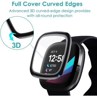 ฟิล์มกันรอยหน้าจอ 3 D สําหรับ Fitbit Versa 3 / Sense ( 1 ชิ้น )