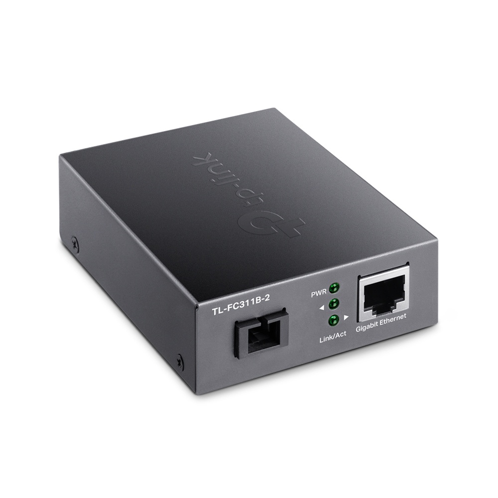 TP-Link FC311B-2 (FC311B-2) Omada Gigabit Single-mode SC WDM Media Converter