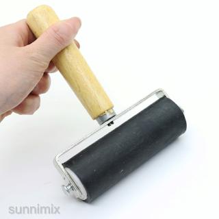 [SUNNIMIX] 10cm Brayer Roller Ink Applicator Brush Printmaking Print Ink Stamping Tool