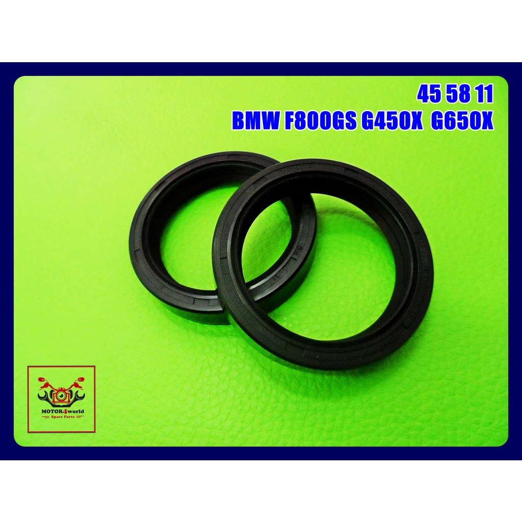 FRONT SHOCK SEAL (45-58-11) SET Fit For BMW F800GS G450X G650X // ซีลโช๊คหน้า