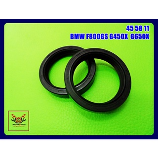 BMW F800GS G450X G650X FRONT SHOCK SEAL (45 58 11) SET (1 PAIR) // ซีลโช๊คหน้า (45 58 11) (1 คู่) สินค้าคุณภาพดี