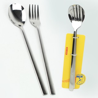   ช้อนส้อม เกาหลี 1คู่ รุ่น Korea-Fork-Spoon-set-00c-June-Beam