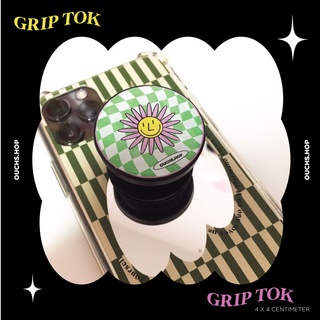 Griptok ☺ Smile Flower ✿ ที่ยึดโทรศัพท์ ติดแน่น ลายชัด มี 2 สี