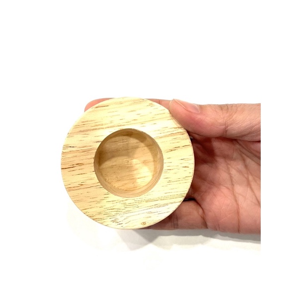 ฐานรองเยลลี่แบบไม้ wood ทรงกลม สำหรับด้วง