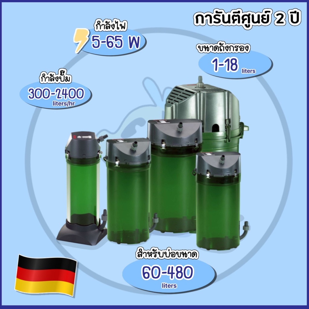 [ส่งฟรี !!!] EHEIM Classic aquarium filter อีฮาม คลาสสิค [Freeไส้กรองพร้อมใช้งาน] เครื่องกรองตู้ปลา