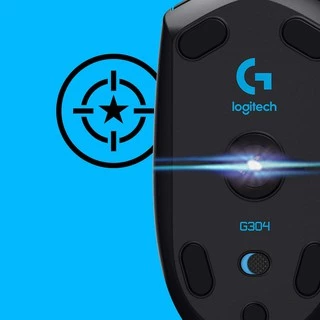 🔥ขายดีมาก🔥⚡️เมาส์เกมมิ่งไร้สาย⚡️ Logitech G304 Lightspeed Wireless Gaming Mouse 12,000 DPI ประกัน 2 ปี