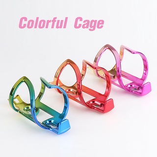 ขากระติกใส่ขวดน้ำจักรยาน Colorful Cage สีสันสวยงามมาก วัสดุ PC เหนียว ทน น้ำหนักเบา มาพร้อมน็อตและหกเหลี่ยม