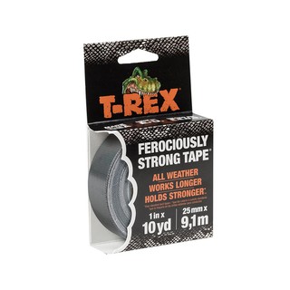 Adhesive tape MULTIPURPOSE DUCT TAPE T-REX 1"X9.1M GRAY Stationary equipment Home use เทปกาว อุปกรณ์ เทปกาวผ้าแรงยึดสูง