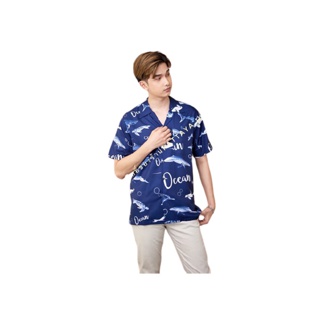เสื้อเชิ้ตลายฮาวาย 🚚ส่งJ&T M-XXL [Pattaya Hawaiiz] เสื้อสงกรานต์ ผู้ชาย แขนสั้น