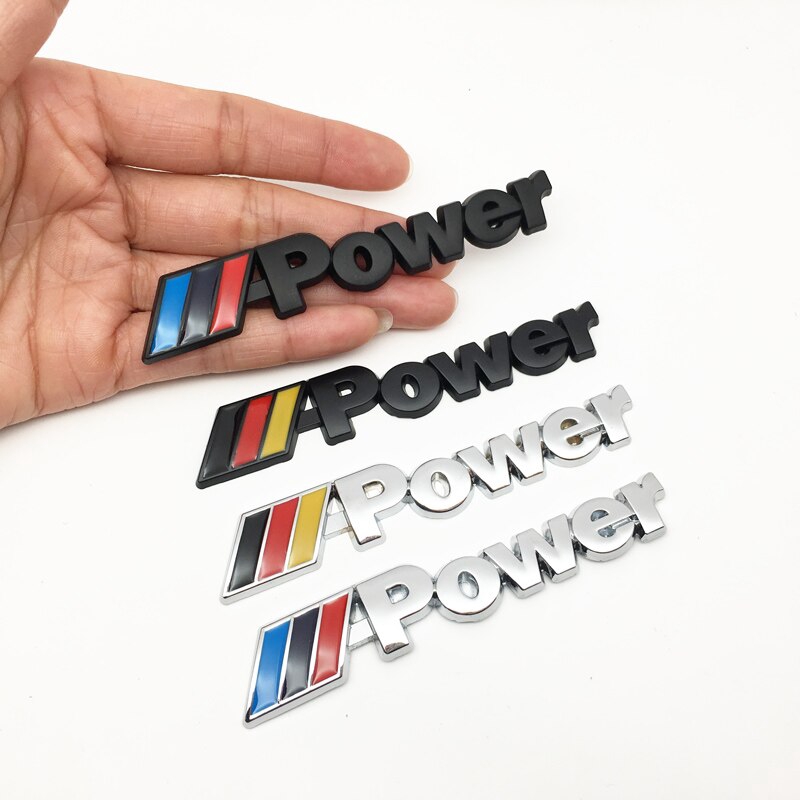 จัดแต่งทรงผมรถ 1pcs M Power Performance โลโก้สติกเกอร์ Decal รถ Decal สําหรับ BMW M 1 3 4 5 6 7E ZX M3 M5 M6 Mline auto อุปกรณ์เสริม
